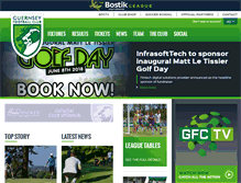 Tablet Screenshot of guernseyfc.com